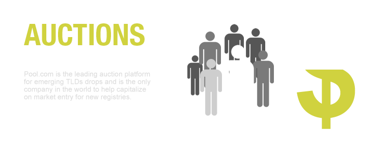Auctions Drive Higher Revenue - PoolDomains.com is the leading auction platform for emerging TLDs drops and is the only company in the world to help capitalize on market entry for new registries.