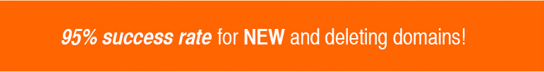 95% success rate for dropping and deleting domains!